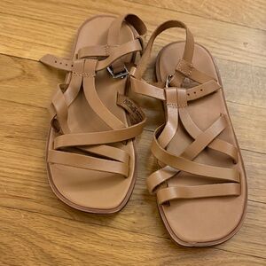 ZARA girls Tan Strappy Sandals
